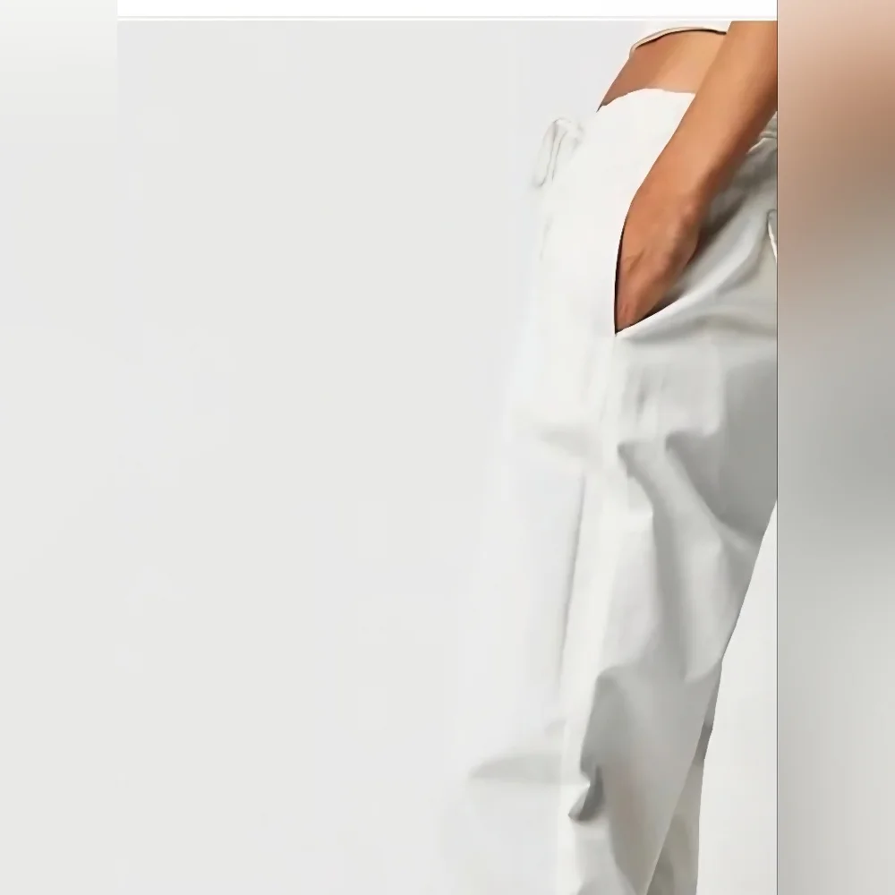 NWOT Free People New Light Parachute Pants Ivory (See Minor Spot Last Image) - Picture 2 of 6